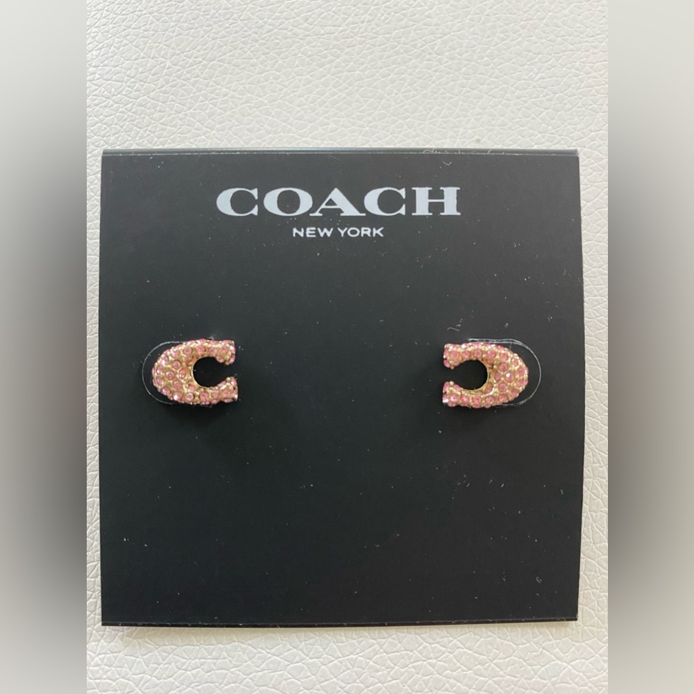 NWT Coach Signature C’s Stud Earrings